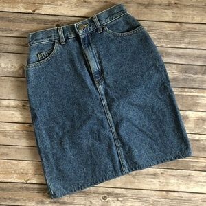 Vintage Lee High Waist Denim Skirt